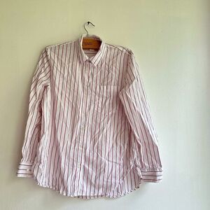 H&M Pink Striped Button Down Shirt